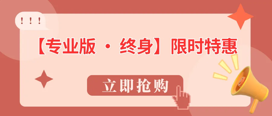 专业版 · 终身限时特惠